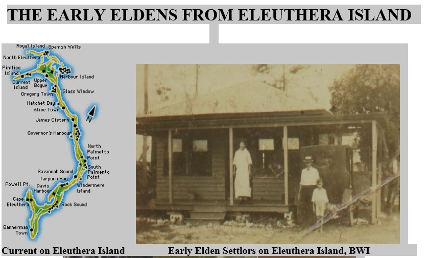 Early Eldens in the Bahamas 1900's