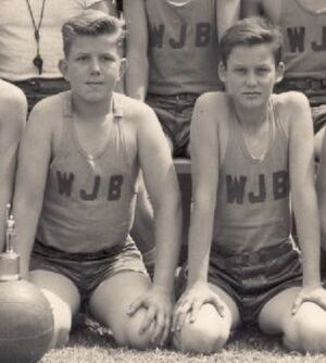 Close Basketball Friends Bob Denton and Robert Sherill 1943.jpg